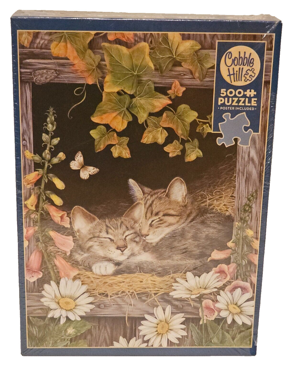 Cobble Hill Sisters 500 Piece Jigsaw Puzzle By Jane Maday Sealed New Cats Kitten